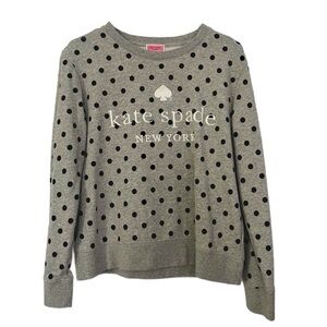 Kate Spade New York Polka Dot Crewneck Pullover Sweater